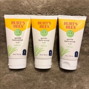 BURT'S BEES GENTLE FACE SCRUB - 3 Total  New
